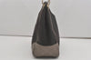 Authentic GUCCI Guccissima Shoulder Bag Canvas Leather 257265 Black Gray 8254I