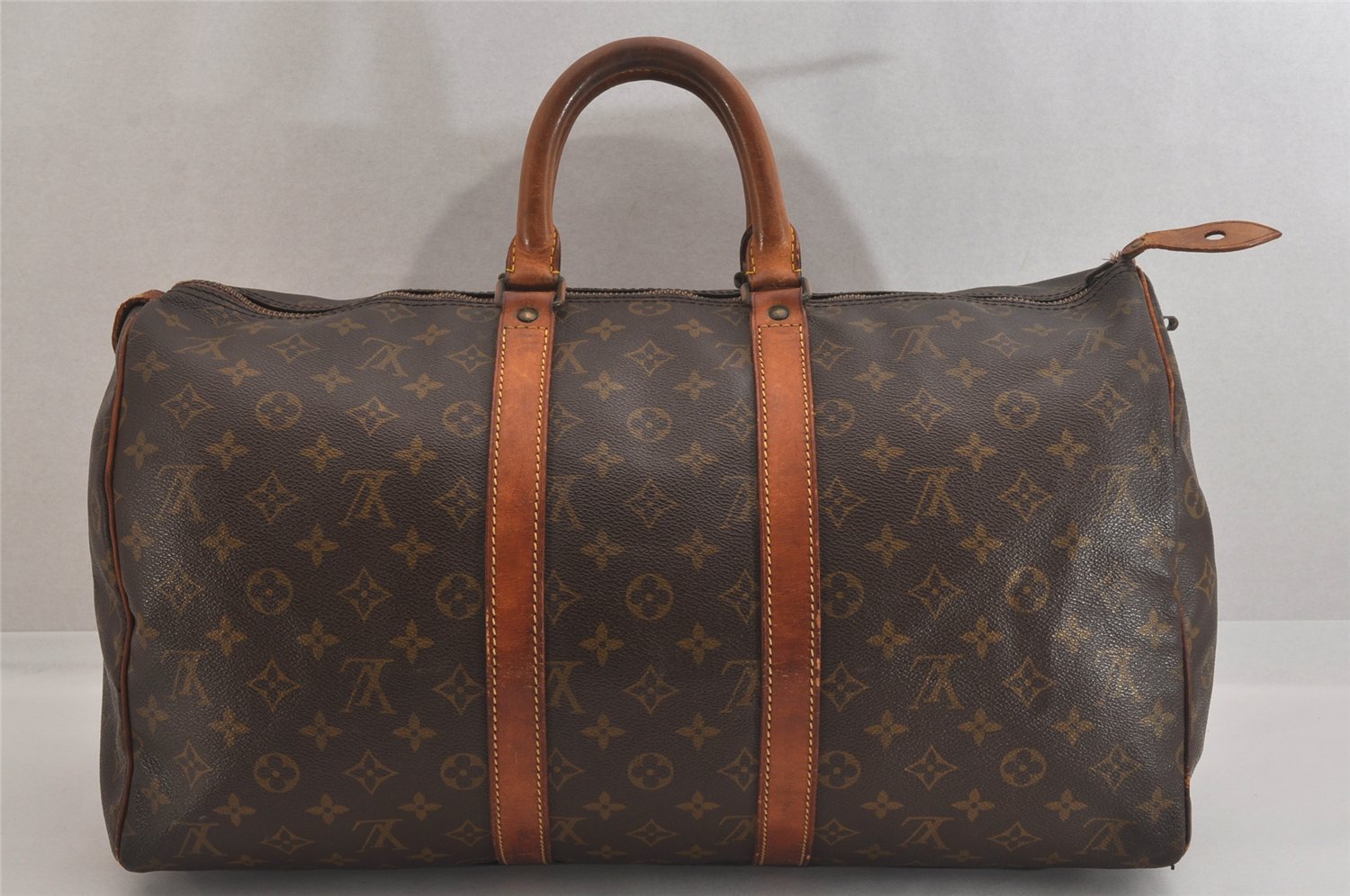 Authentic Louis Vuitton Monogram Keepall 45 Travel Boston Bag Old Model LV 8254M