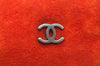 Authentic CHANEL Chocolate Bar Mouton CC Logo Clutch Hand Bag Purse Orange 8255I