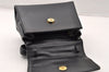 Authentic Salvatore Ferragamo Vara Leather 2Way Shoulder Hand Bag Black SF 8257I