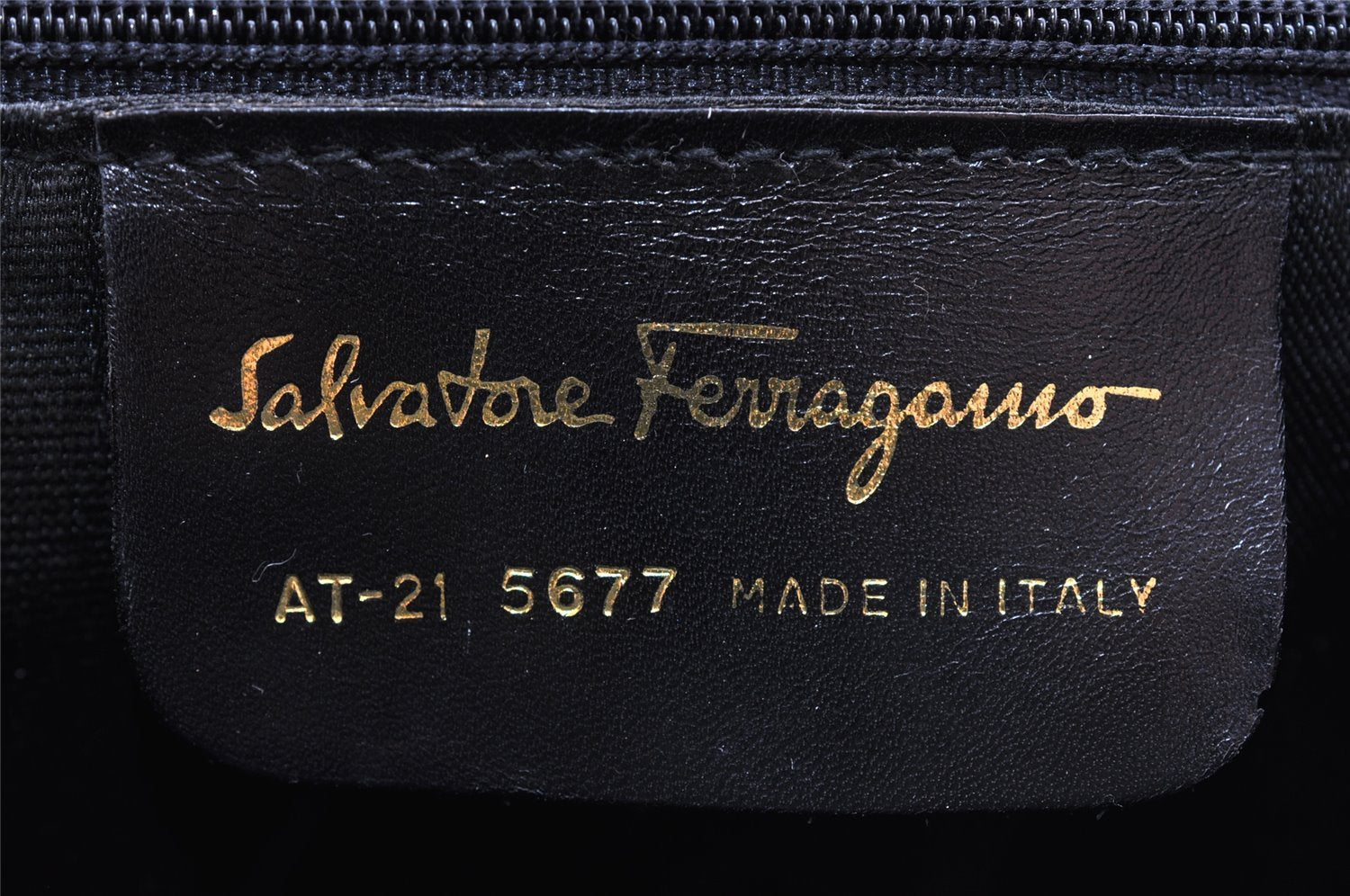Authentic Salvatore Ferragamo Vara Leather 2Way Shoulder Hand Bag Black SF 8257I