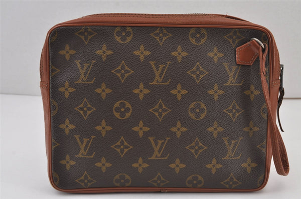 Authentic Louis Vuitton Monogram Pochette Sport Clutch Bag Old Model Junk 8257J