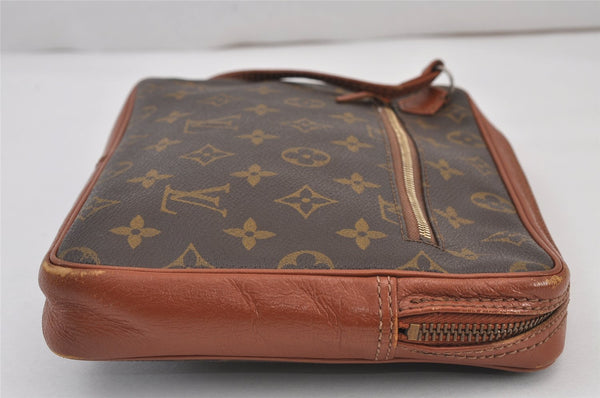 Authentic Louis Vuitton Monogram Pochette Sport Clutch Bag Old Model Junk 8257J