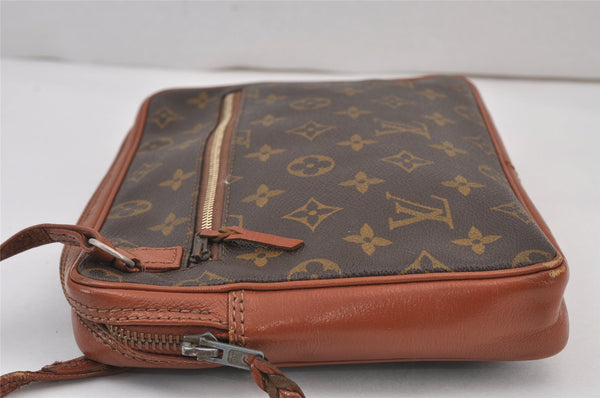 Authentic Louis Vuitton Monogram Pochette Sport Clutch Bag Old Model Junk 8257J
