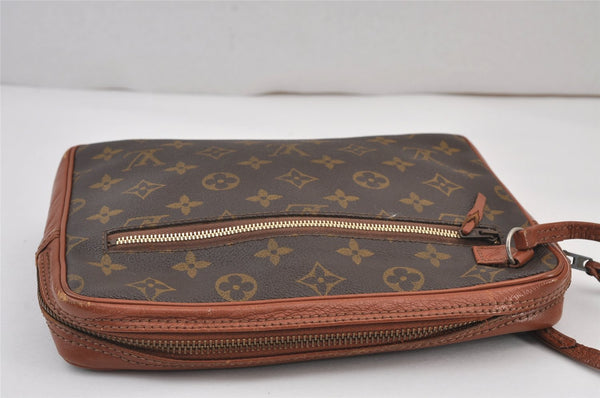 Authentic Louis Vuitton Monogram Pochette Sport Clutch Bag Old Model Junk 8257J