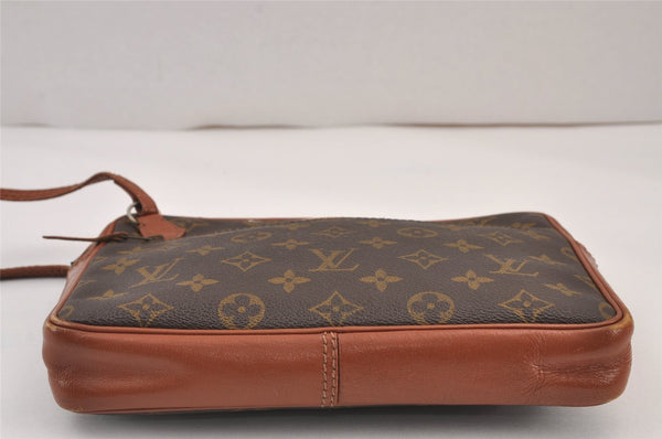 Authentic Louis Vuitton Monogram Pochette Sport Clutch Bag Old Model Junk 8257J