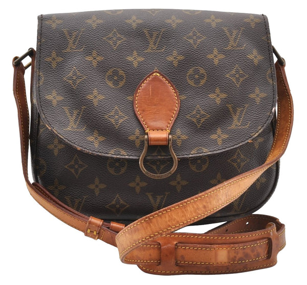Authentic Louis Vuitton Monogram Saint Cloud GM M51242 Shoulder Cross Bag 8258I
