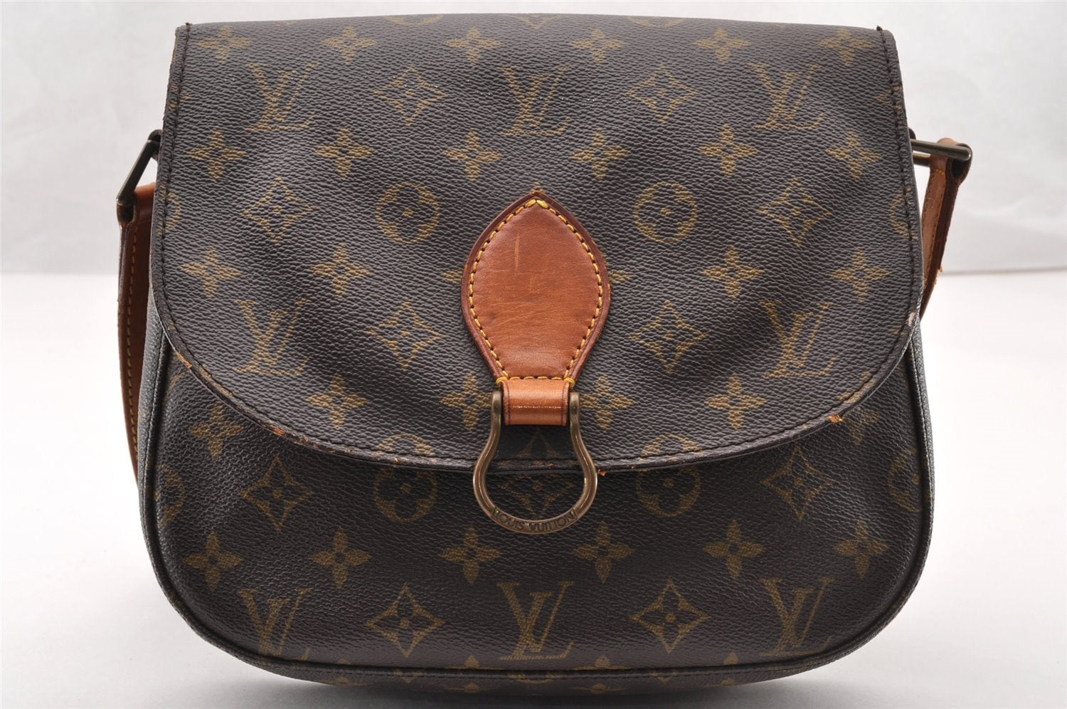 Authentic Louis Vuitton Monogram Saint Cloud GM M51242 Shoulder Cross Bag 8258I