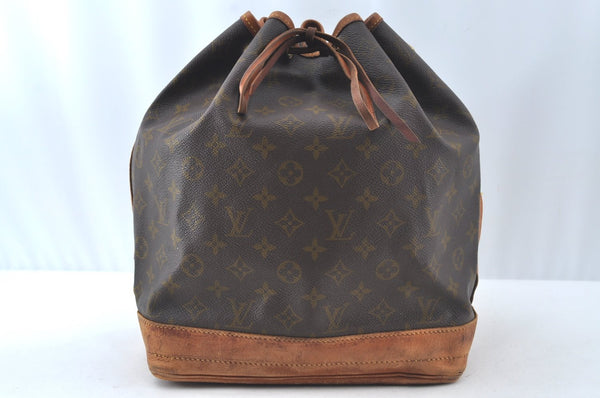 Authentic Louis Vuitton Monogram Noe Shoulder Drawstring Bag Old Model LV 8258J