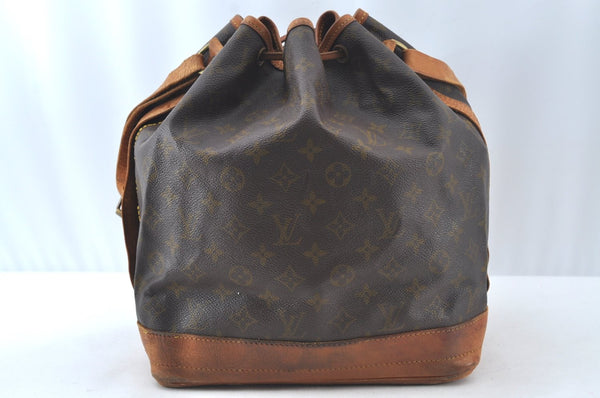 Authentic Louis Vuitton Monogram Noe Shoulder Drawstring Bag Old Model LV 8258J