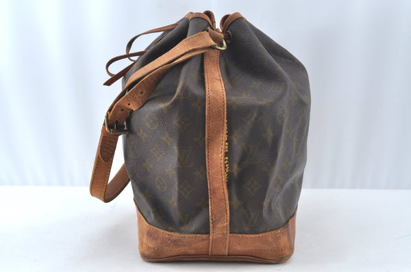 Authentic Louis Vuitton Monogram Noe Shoulder Drawstring Bag Old Model LV 8258J