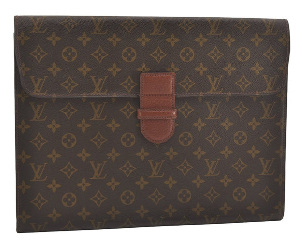 Authentic Louis Vuitton Monogram Poche Ministre Document Case Old Model LV 8262I