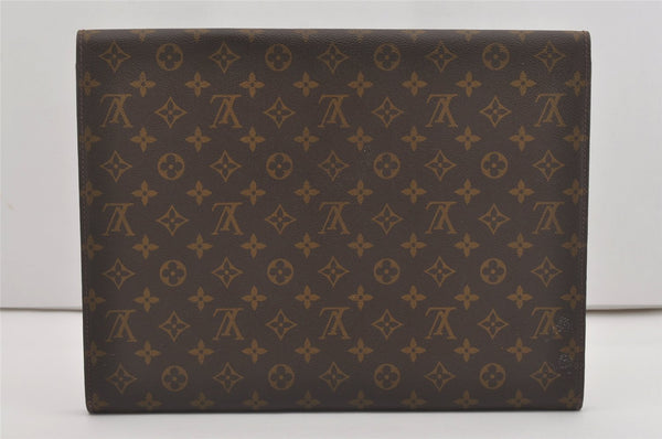Authentic Louis Vuitton Monogram Poche Ministre Document Case Old Model LV 8262I