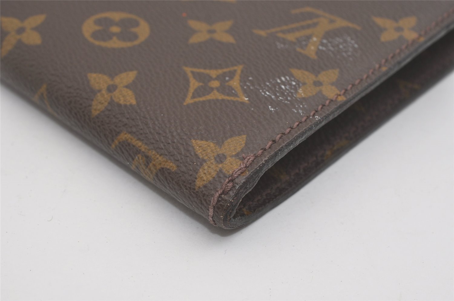 Authentic Louis Vuitton Monogram Poche Ministre Document Case Old Model LV 8262I