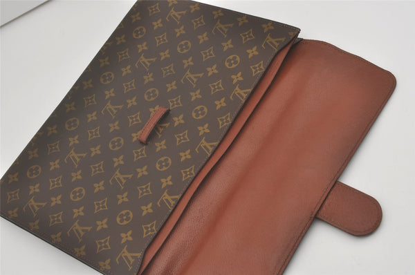 Authentic Louis Vuitton Monogram Poche Ministre Document Case Old Model LV 8262I