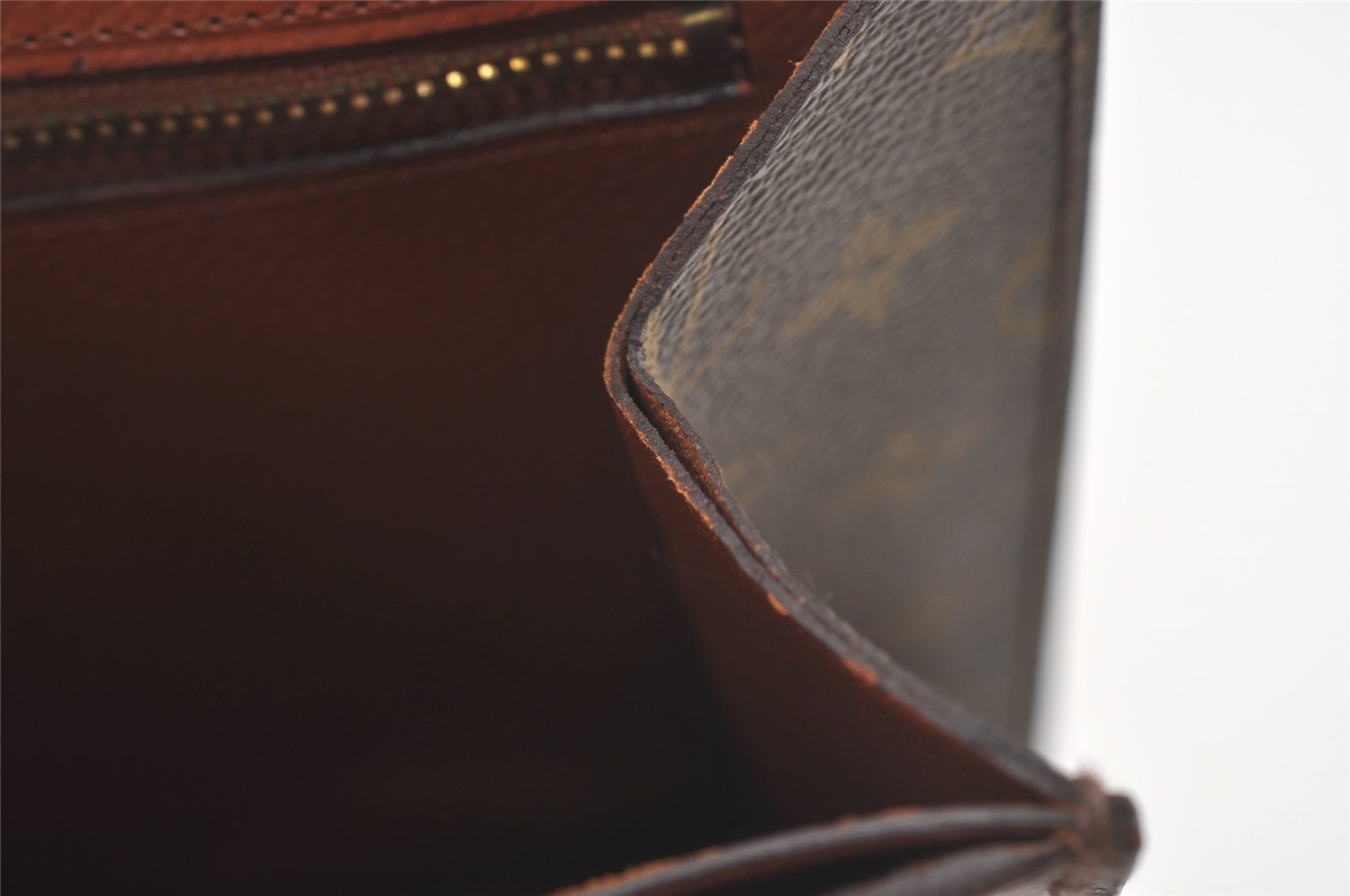 Authentic Louis Vuitton Monogram Poche Ministre Document Case Old Model LV 8262I