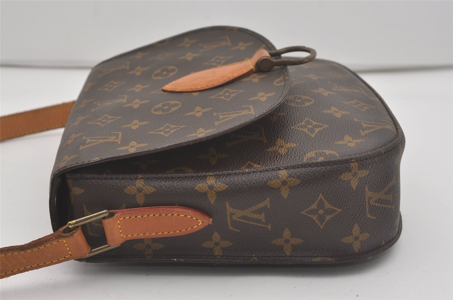 Authentic Louis Vuitton Monogram Saint Cloud GM M51242 Shoulder Cross Bag 8263I