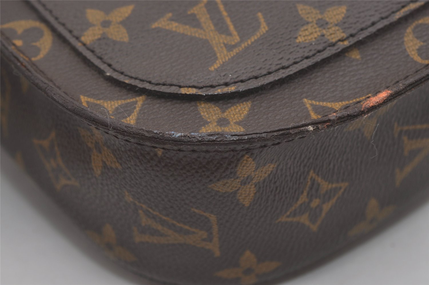 Authentic Louis Vuitton Monogram Saint Cloud GM M51242 Shoulder Cross Bag 8263I