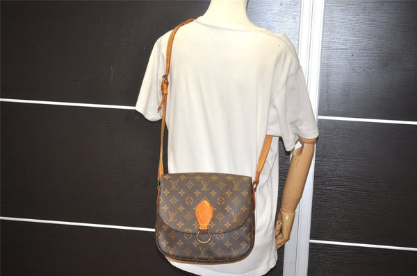 Authentic Louis Vuitton Monogram Saint Cloud GM M51242 Shoulder Cross Bag 8263I