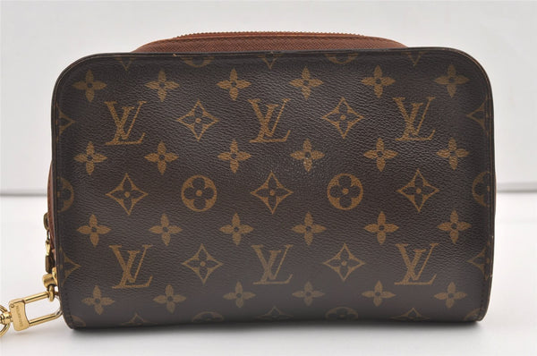 Authentic Louis Vuitton Monogram Orsay Clutch Hand Bag Purse M51790 LV 8263J