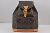 Authentic Louis Vuitton Monogram Montsouris GM Backpack M51135 LV 8265J