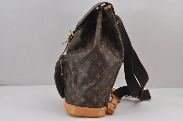 Authentic Louis Vuitton Monogram Montsouris GM Backpack M51135 LV 8265J