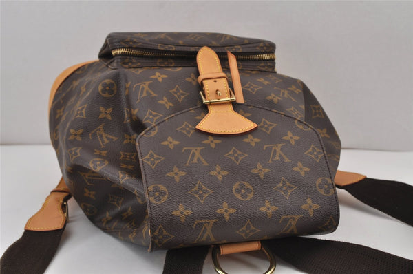 Authentic Louis Vuitton Monogram Montsouris GM Backpack M51135 LV 8265J