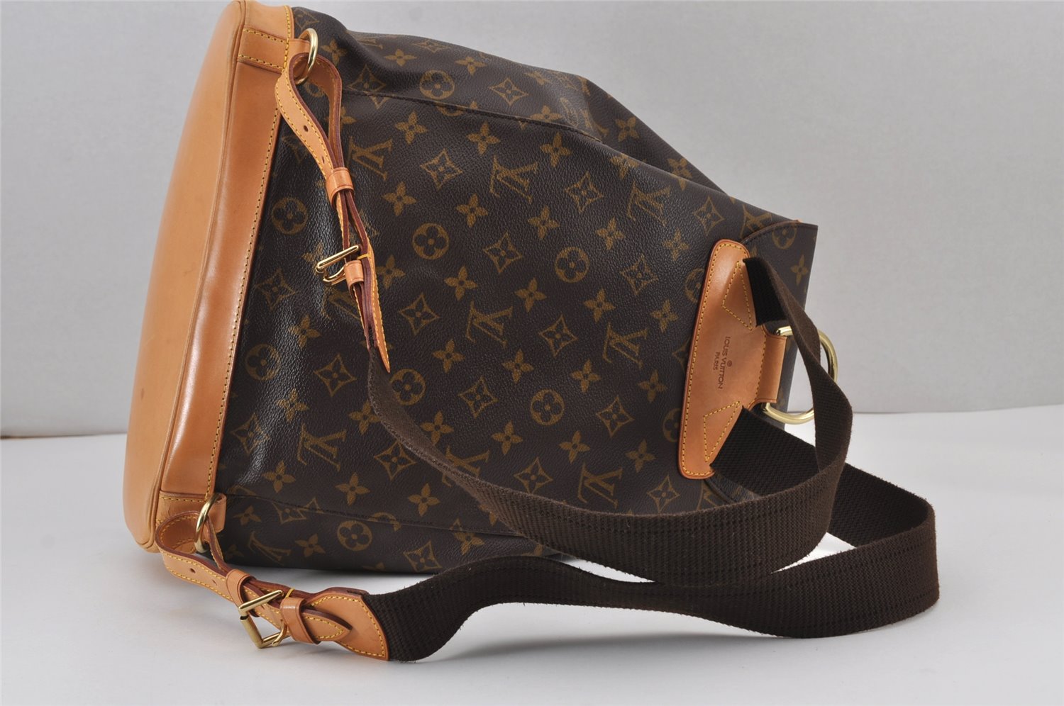 Authentic Louis Vuitton Monogram Montsouris GM Backpack M51135 LV 8265J