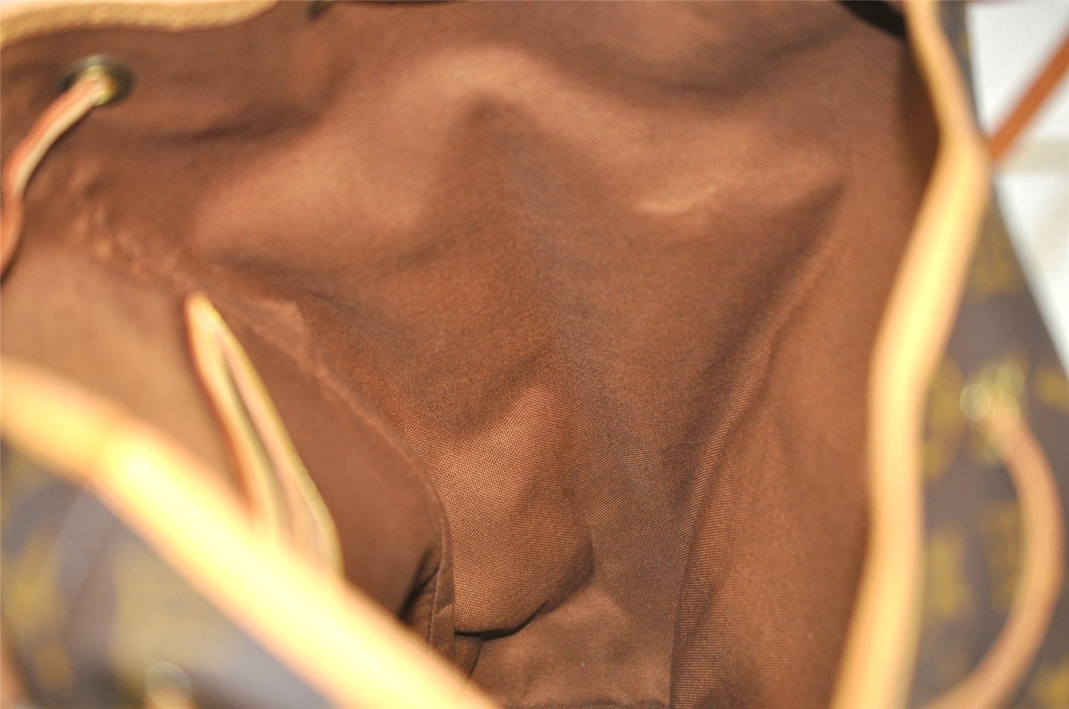 Authentic Louis Vuitton Monogram Montsouris GM Backpack M51135 LV 8265J