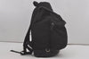 Authentic PRADA Vintage Nylon Tessuto Saffiano Leather Backpack Black 8266I