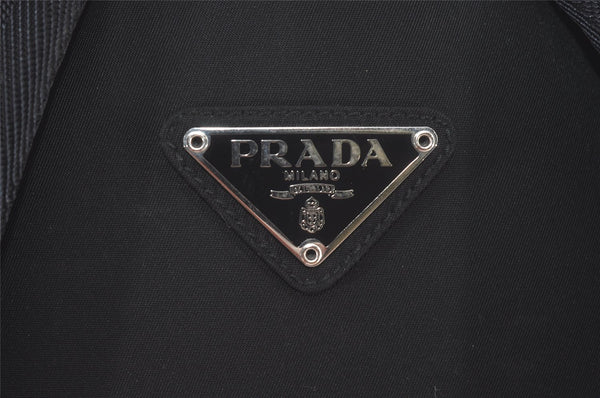 Authentic PRADA Vintage Nylon Tessuto Saffiano Leather Backpack Black 8266I