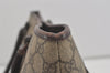 Authentic GUCCI Vintage Shoulder Tote Bag GG PVC Leather 114595 Brown 8267I
