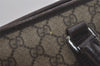 Authentic GUCCI Vintage Shoulder Tote Bag GG PVC Leather 114595 Brown 8267I