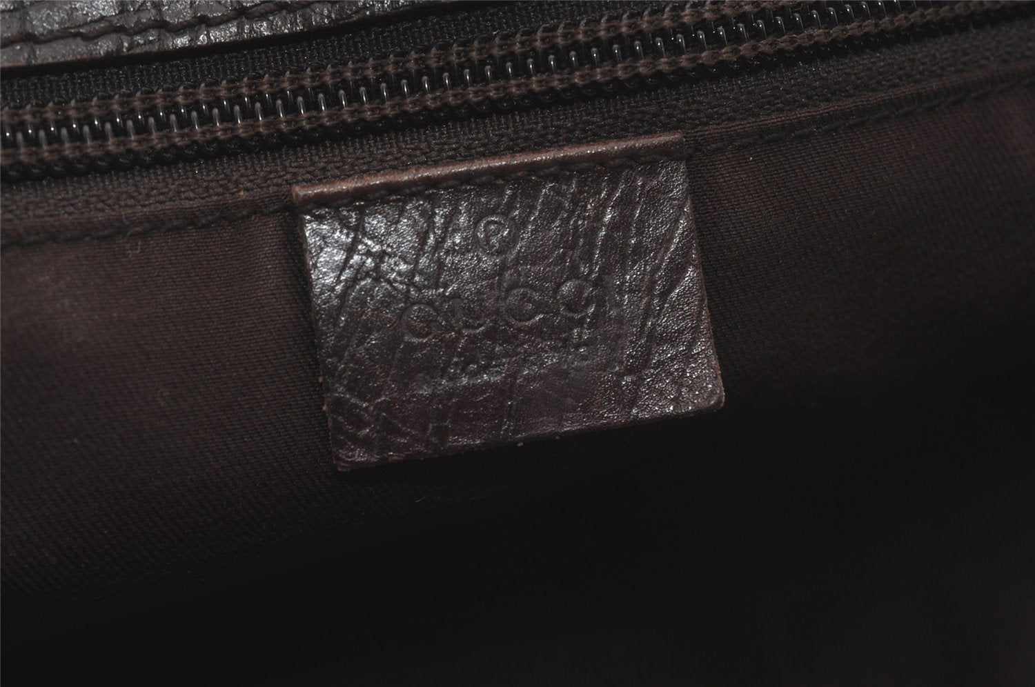 Authentic GUCCI Vintage Shoulder Tote Bag GG PVC Leather 114595 Brown 8267I