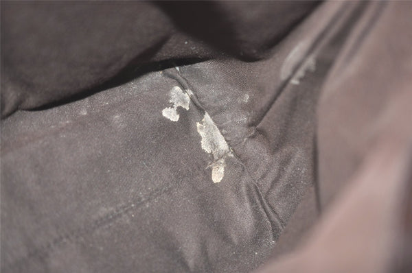 Authentic GUCCI Vintage Shoulder Tote Bag GG PVC Leather 114595 Brown 8267I