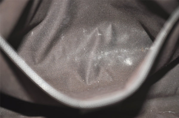 Authentic GUCCI Vintage Shoulder Tote Bag GG PVC Leather 114595 Brown 8267I