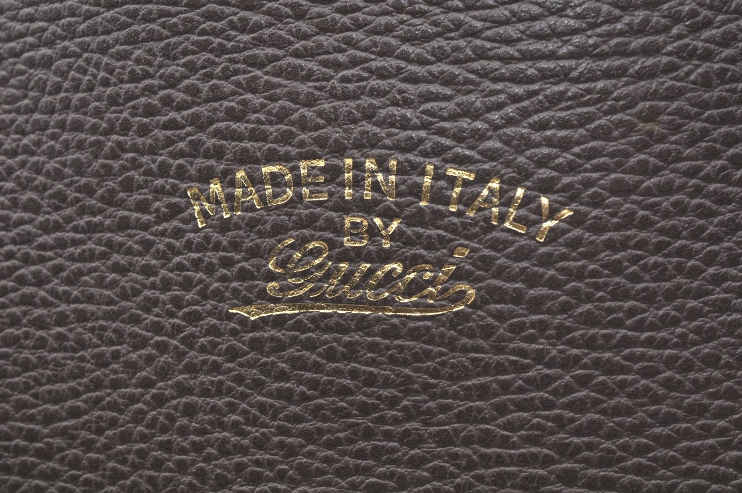 Authentic GUCCI Swing Large Vintage Shoulder Tote Bag Leather 354397 Gray 8268I