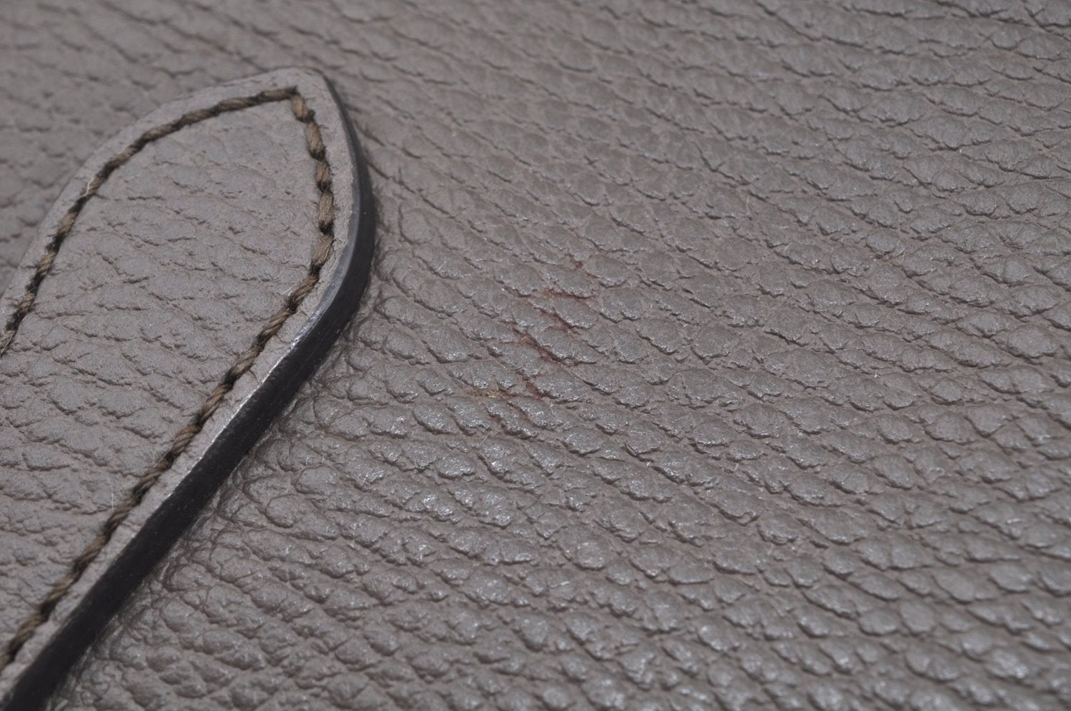 Authentic GUCCI Swing Large Vintage Shoulder Tote Bag Leather 354397 Gray 8268I