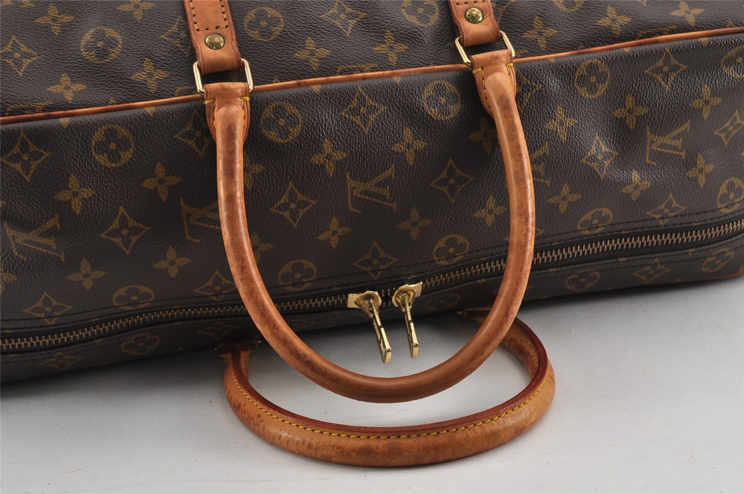 Authentic Louis Vuitton Monogram Sirius 50 Travel Boston Bag M41406 LV 8268J