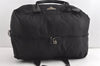 Authentic PRADA Vintage Nylon Tessuto Leather 2Way Travel Boston Bag Black 8270J