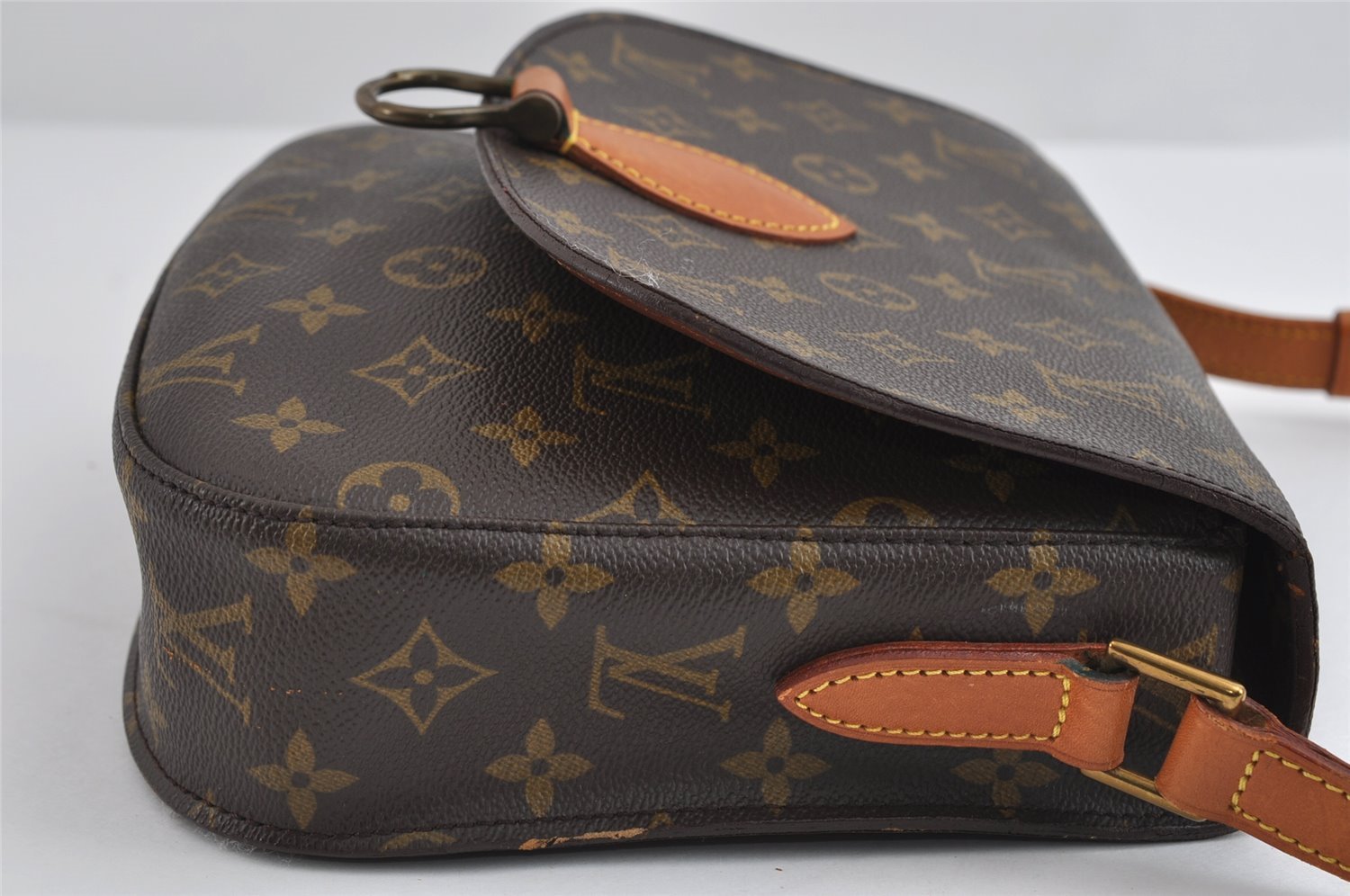 Authentic Louis Vuitton Monogram Saint Cloud GM M51242 Shoulder Cross Bag 8271I
