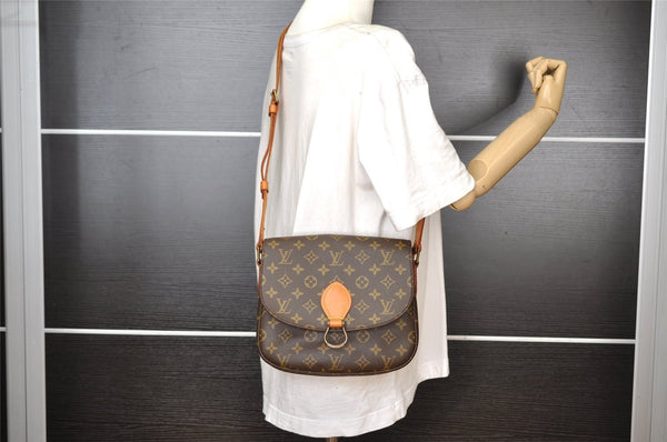 Authentic Louis Vuitton Monogram Saint Cloud GM M51242 Shoulder Cross Bag 8271I