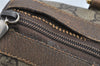 Authentic GUCCI Web Sherry Line Hand Boston Bag GG PVC Leather Brown Junk 8272I