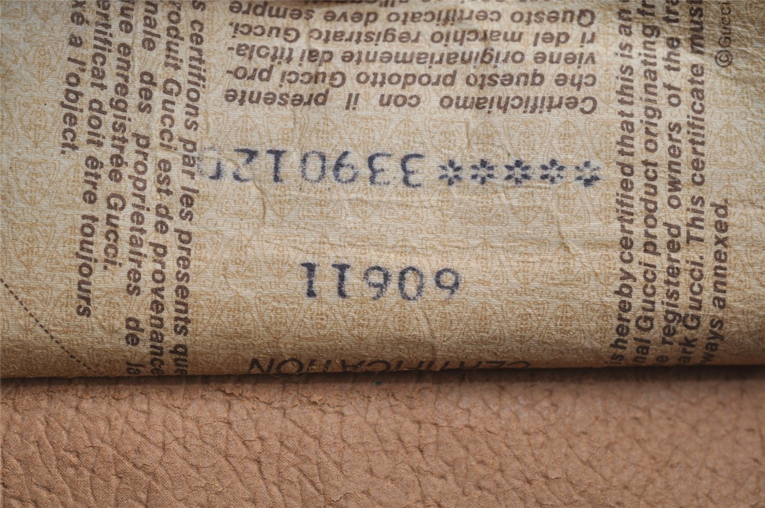 Authentic GUCCI Web Sherry Line Hand Boston Bag GG PVC Leather Brown Junk 8272I