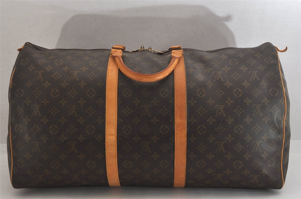 Authentic Louis Vuitton Monogram Keepall 60 Travel Boston Bag M41422 LV 8272M