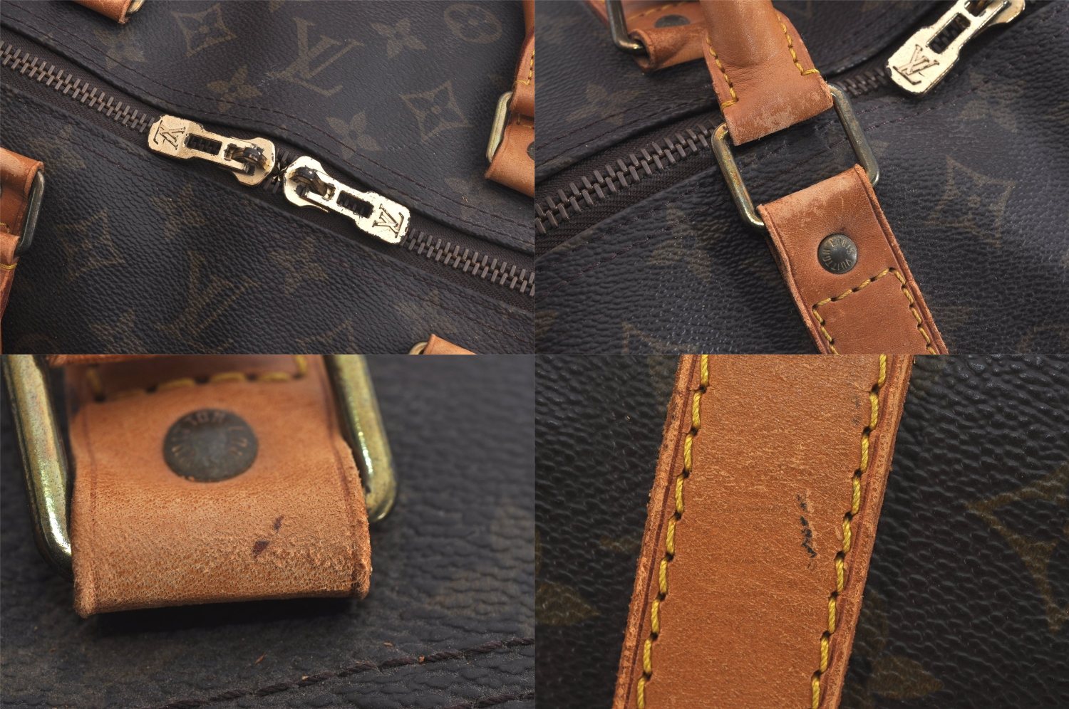 Authentic Louis Vuitton Monogram Keepall 60 Travel Boston Bag M41422 LV 8272M