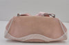 Authentic Christian Dior Trotter Shoulder Cross Bag Canvas　Leather Pink 8273J