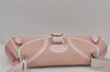 Authentic Christian Dior Trotter Shoulder Cross Bag Canvas　Leather Pink 8273J