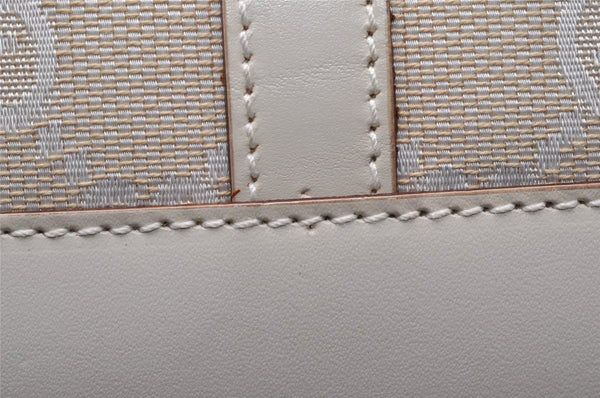 Authentic GUCCI Jackie Shoulder Hand Bag GG Canvas Leather 0013876 White 8275I