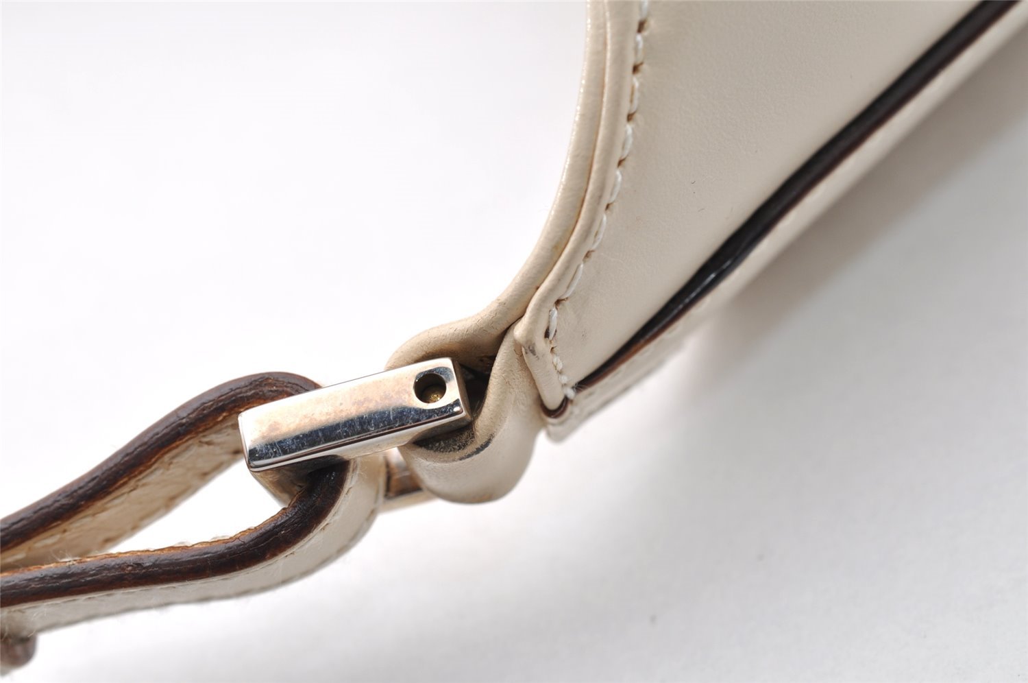 Authentic GUCCI Jackie Shoulder Hand Bag GG Canvas Leather 0013876 White 8275I